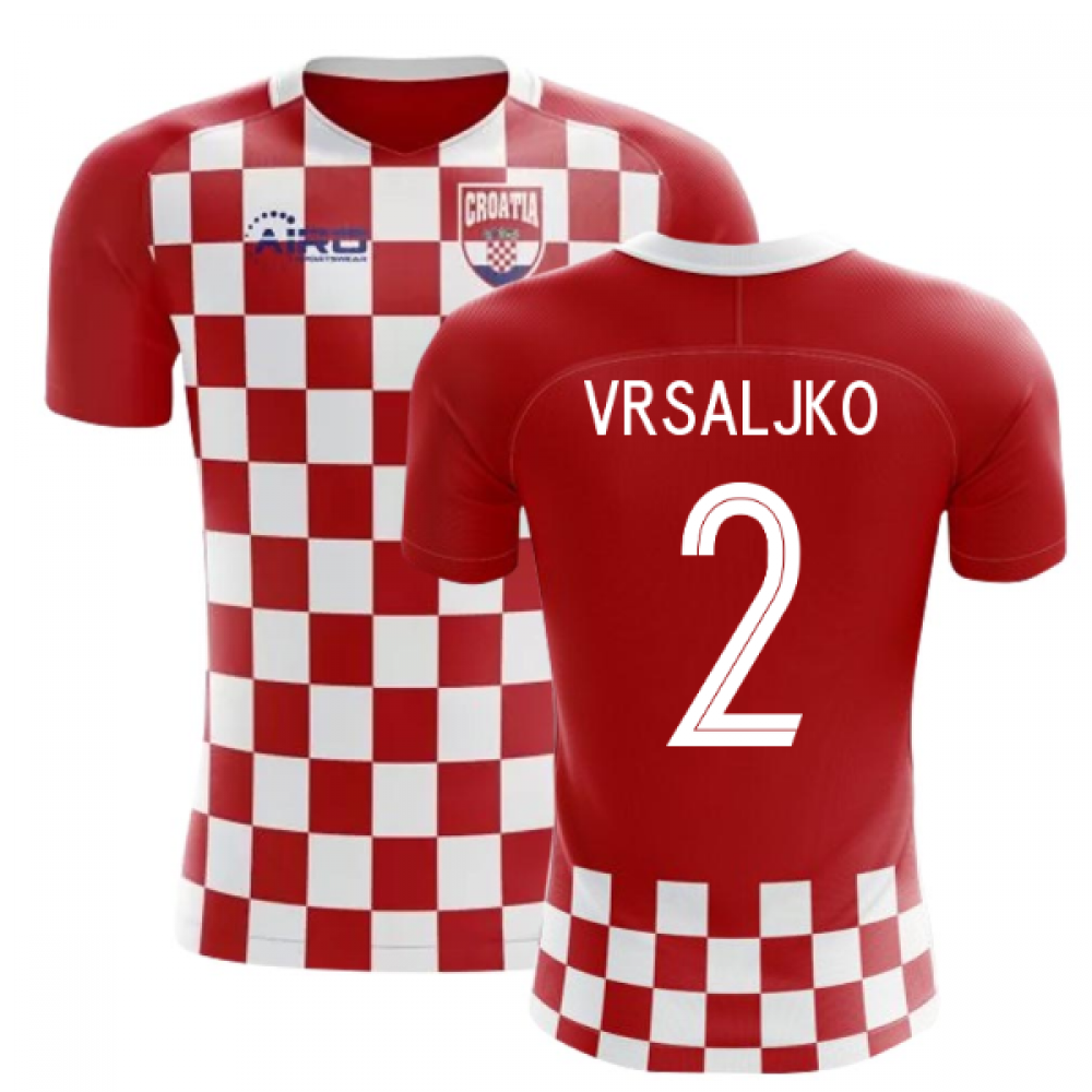 2025-2026 Croatia Flag Concept Football Shirt (Vrsaljko 2)