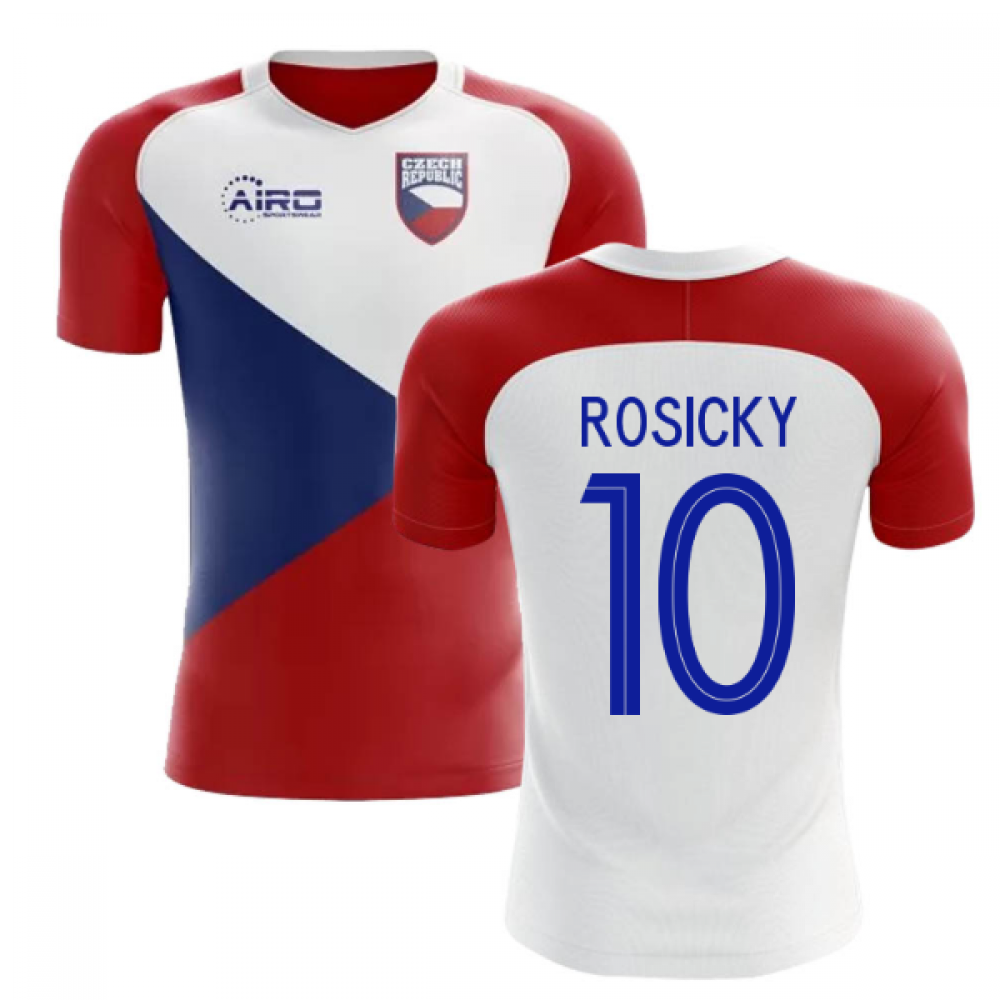 2025-2026 Czech Republic Home Concept Football Shirt (ROSICKY 10) - Kids