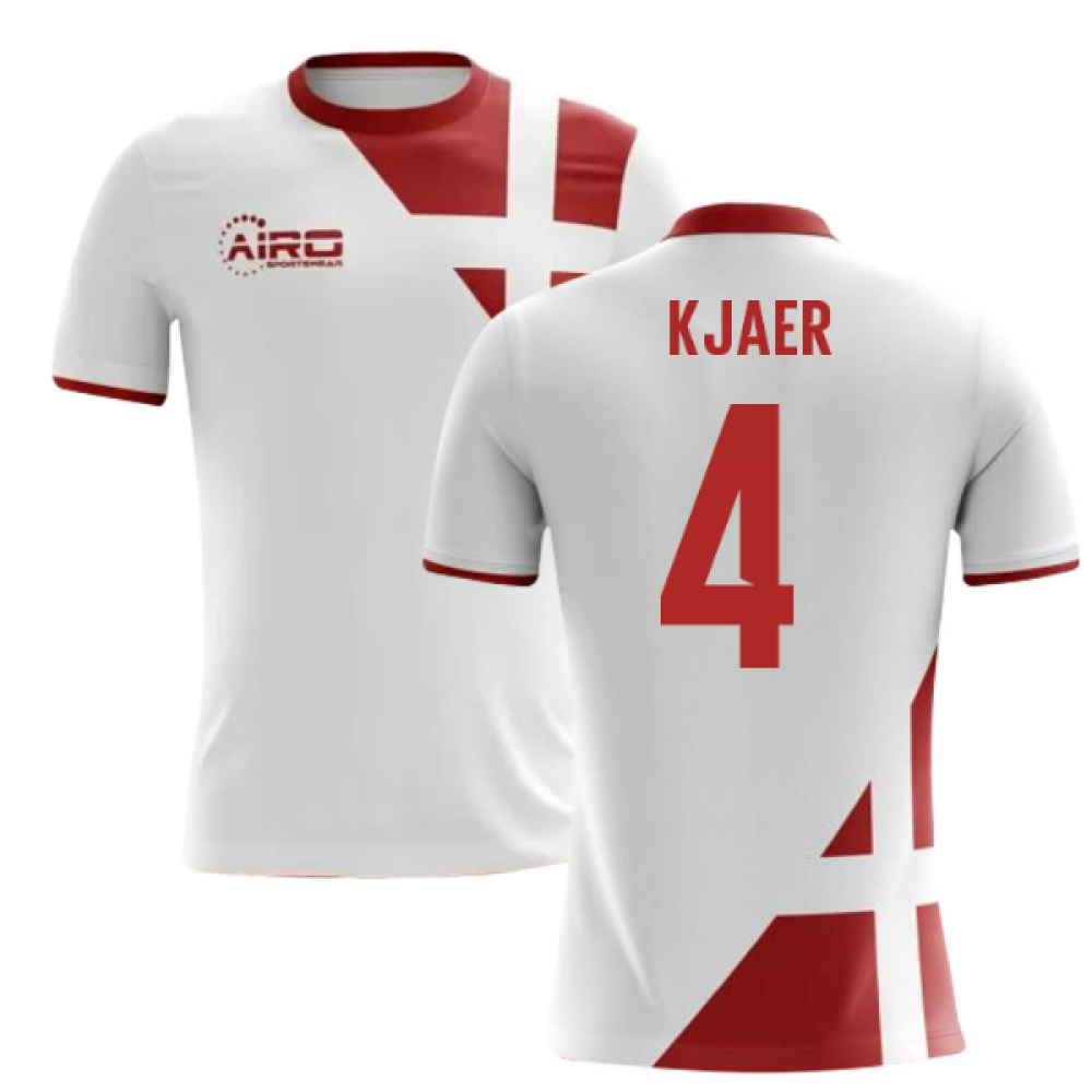 2025-2026 Denmark Away Concept Football Shirt (Kjaer 4) - Kids