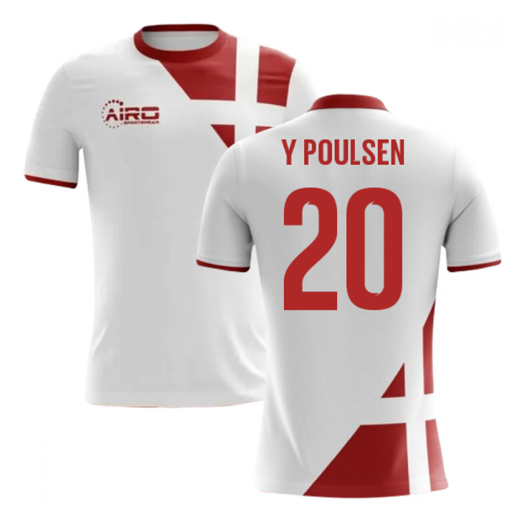 2025-2026 Denmark Away Concept Football Shirt (Y Poulsen 20)