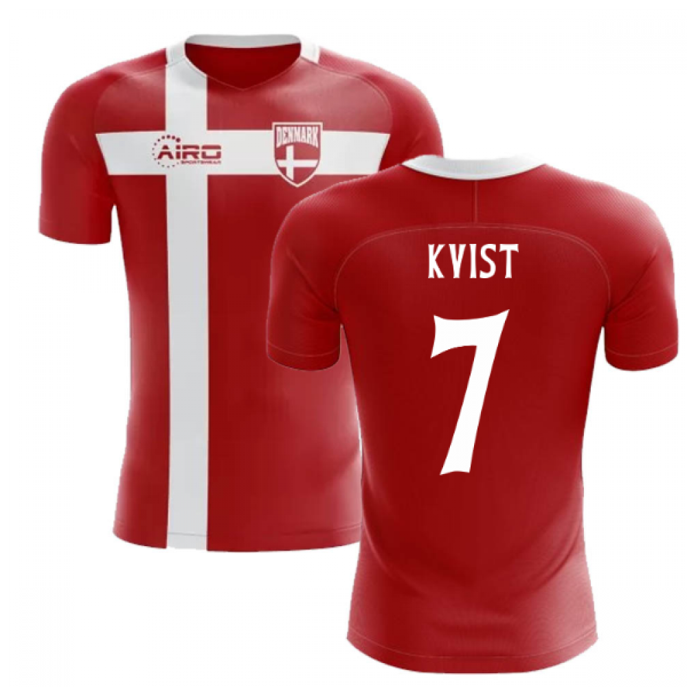 2025-2026 Denmark Flag Concept Football Shirt (Kvist 7) - Kids