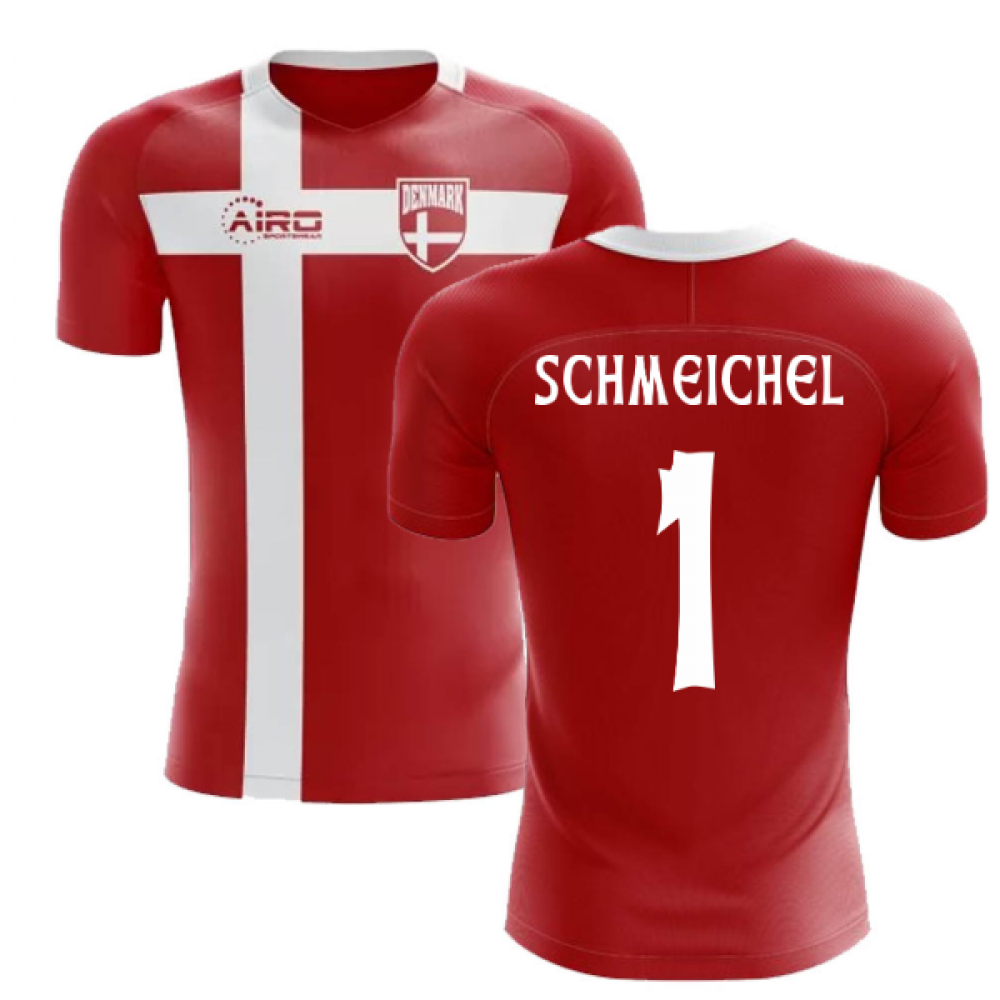 2025-2026 Denmark Flag Concept Football Shirt (Schmeichel 1) - Kids