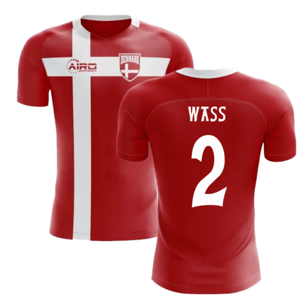 2025-2026 Denmark Flag Concept Football Shirt (Wass 2) - Kids