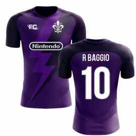 2024-2025 Fiorentina Fans Culture Home Concept Shirt (R Baggio 10) - Kids