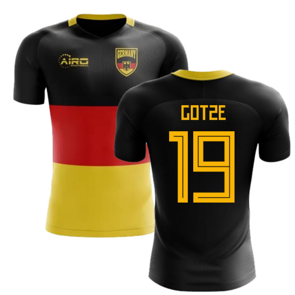 2024-2025 Germany Flag Concept Football Shirt (Gotze 19)