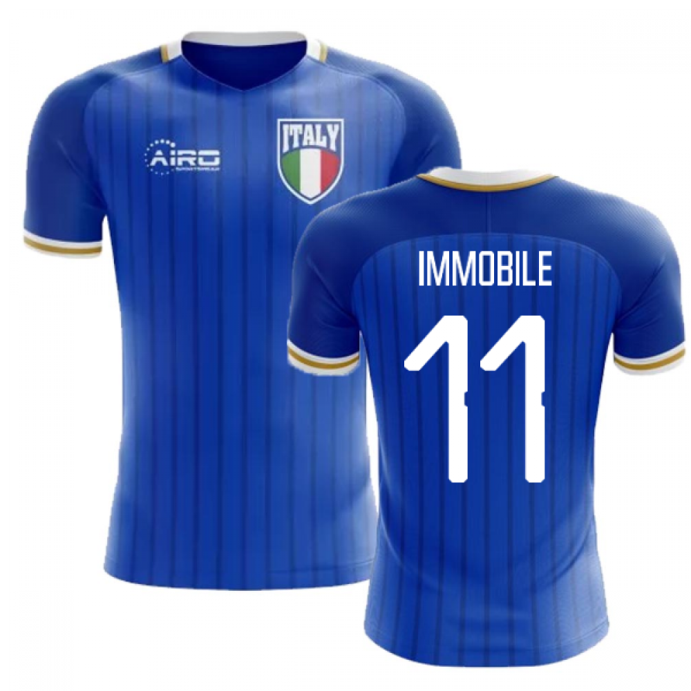 2025-2026 Italy Home Concept Football Shirt (Immobile 11) - Kids