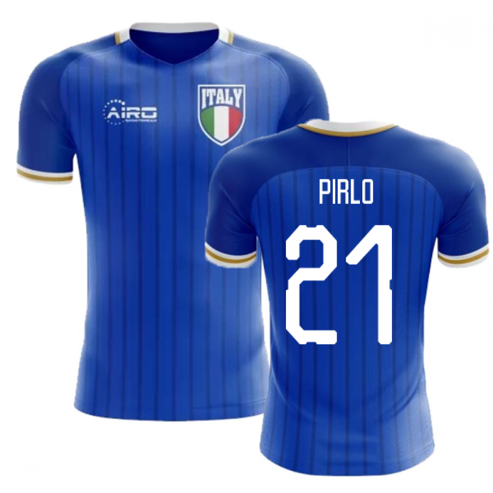 2025-2026 Italy Home Concept Football Shirt (Pirlo 21) - Kids