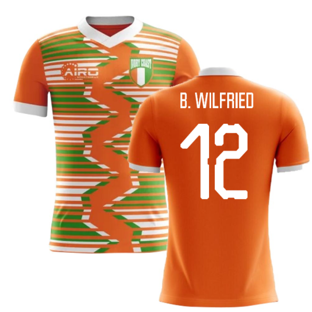 2025-2026 Ivory Coast Home Concept Football Shirt (B. Wilfried 12)