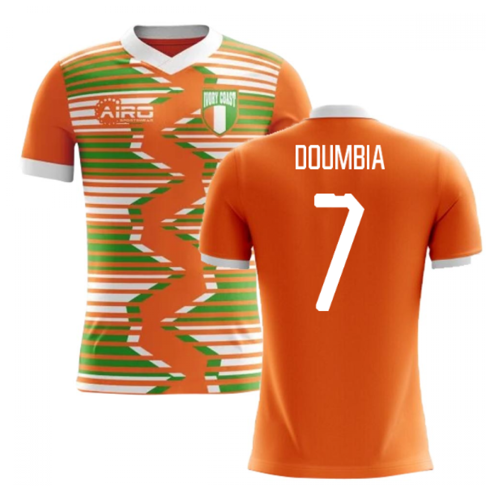 2025-2026 Ivory Coast Home Concept Football Shirt (Doumbia 7) - Kids
