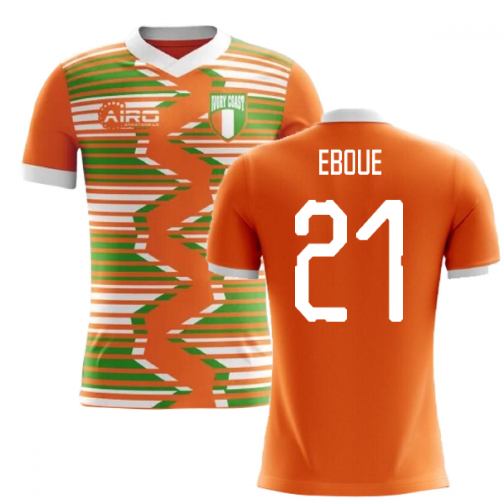 2025-2026 Ivory Coast Home Concept Football Shirt (Eboue 21) - Kids