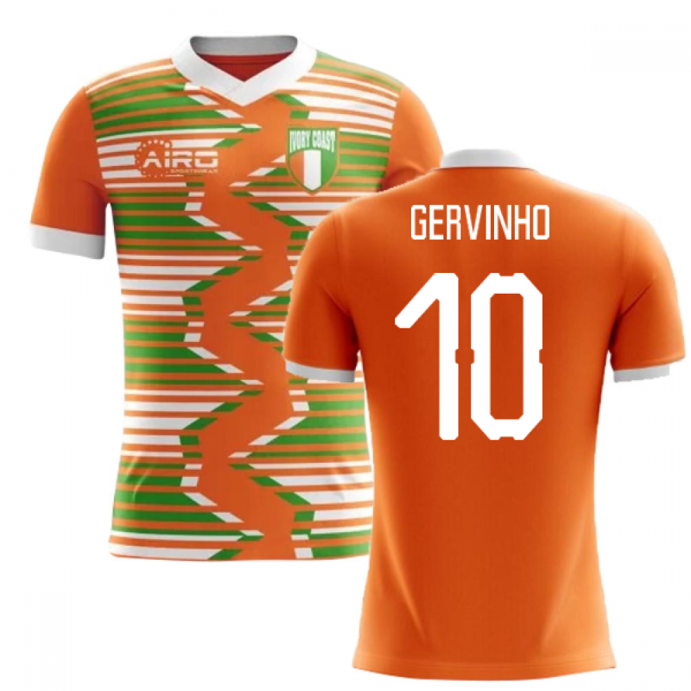 2025-2026 Ivory Coast Home Concept Football Shirt (Gervinho 10)