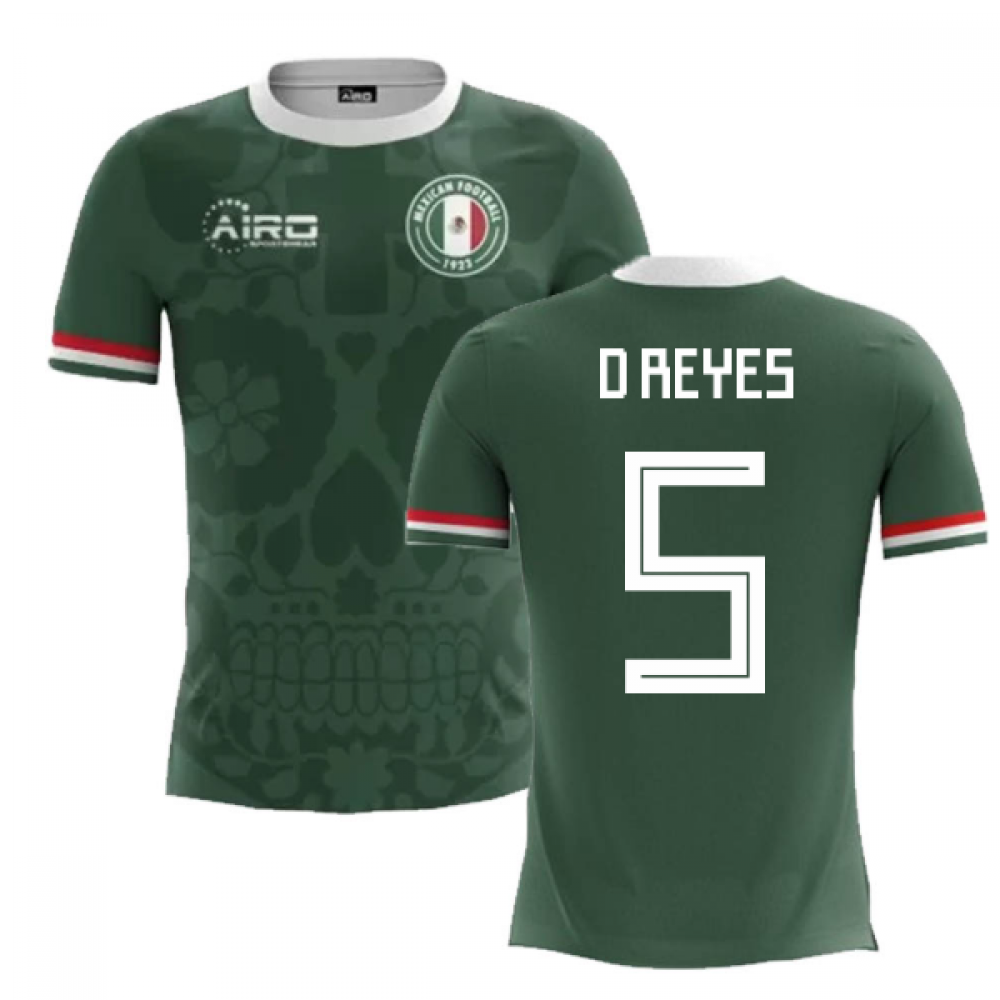 2024-2025 Mexico Home Concept Football Shirt (D Reyes 5) - Kids