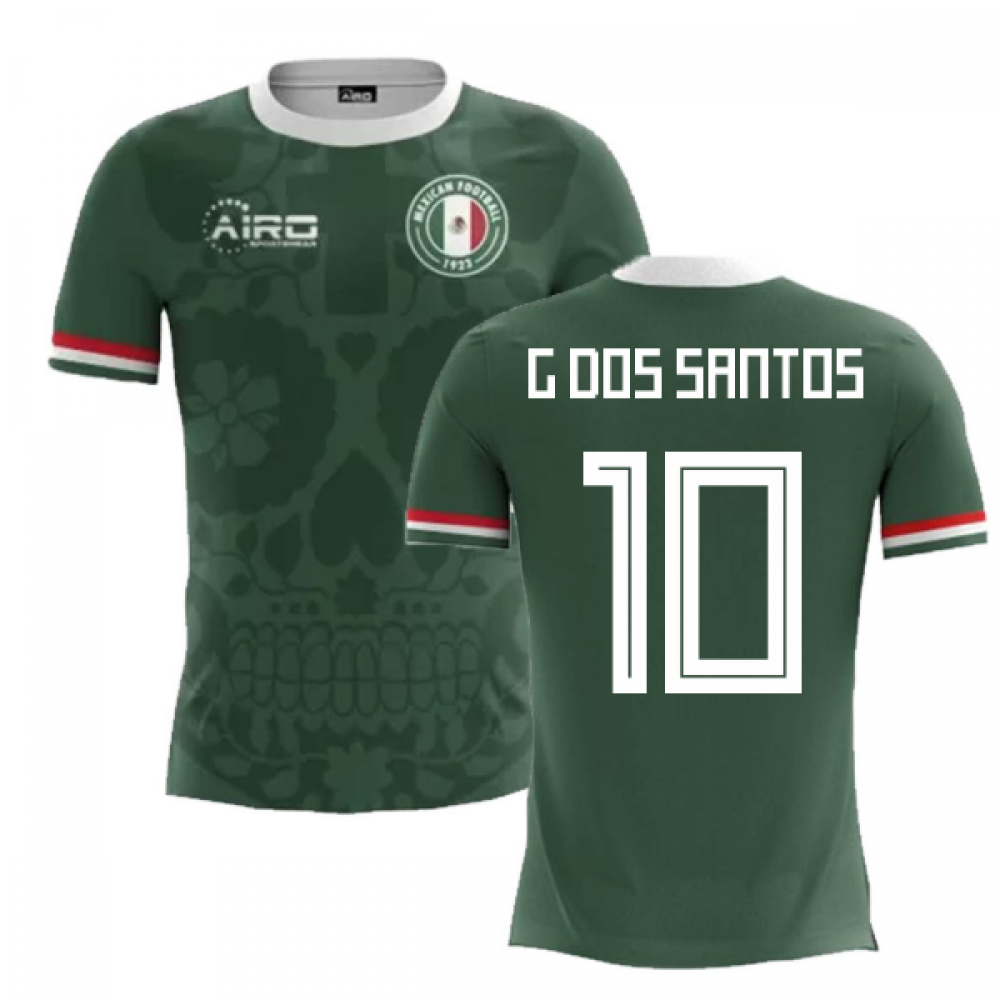 2024-2025 Mexico Home Concept Football Shirt (G Dos Santos 10)