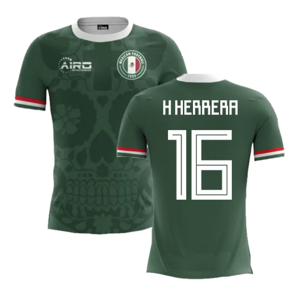 2024-2025 Mexico Home Concept Football Shirt (H Herrera 16) - Kids