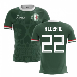 2022-2023 Mexico Home Concept Football Shirt (H Lozano 22)
