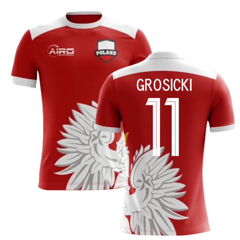 2023-2024 Poland Away Concept Football Shirt (Grosicki 11) - Kids