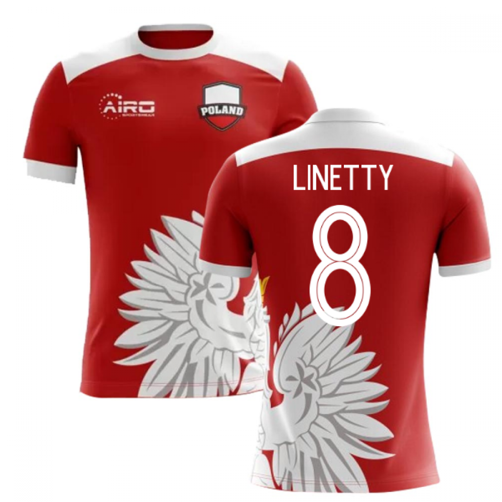 2023-2024 Poland Away Concept Football Shirt (Linetty 8) - Kids