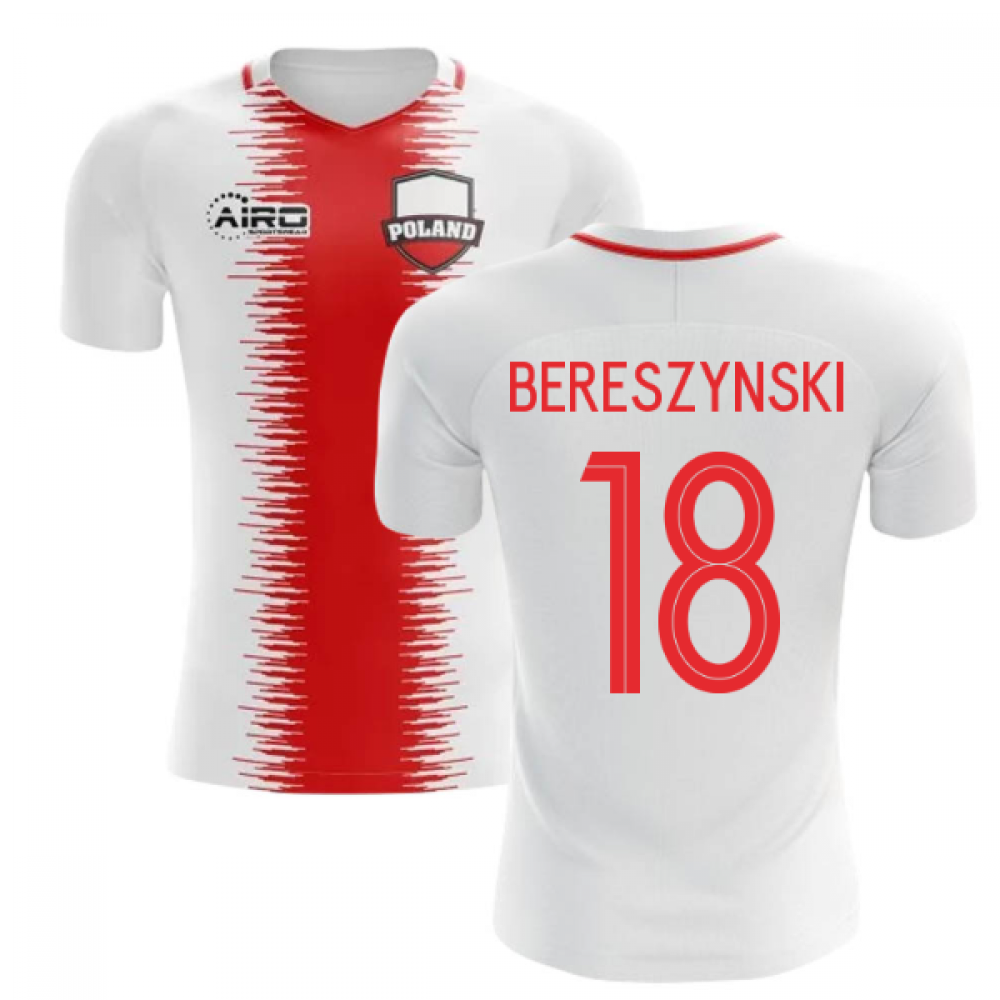 2023-2024 Poland Home Concept Football Shirt (Bereszynski 18) - Kids