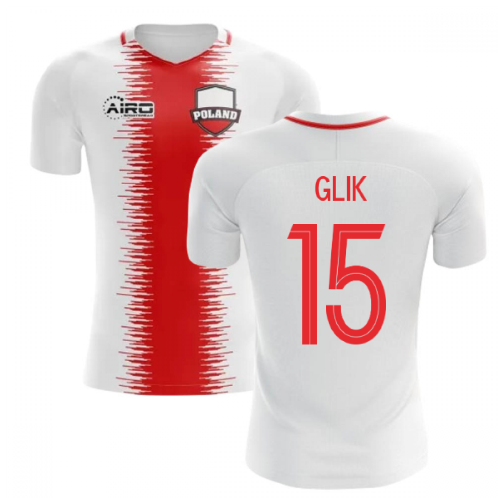 2023-2024 Poland Home Concept Football Shirt (Glik 15) - Kids