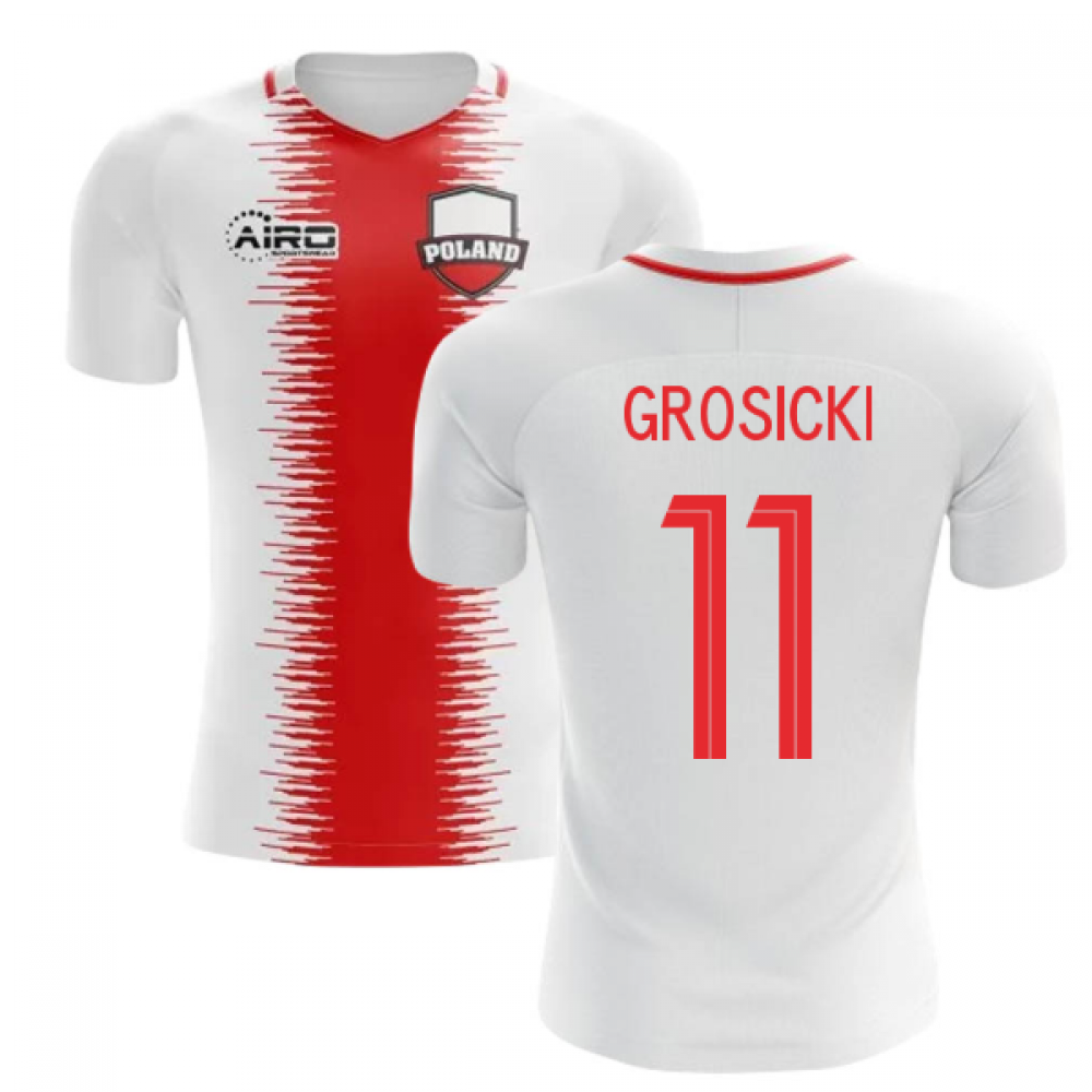 2023-2024 Poland Home Concept Football Shirt (Grosicki 11) - Kids