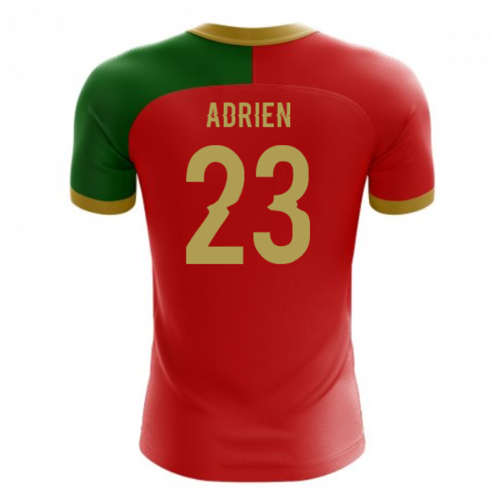 2024-2025 Portugal Flag Home Concept Football Shirt (Adrien 23) - Kids