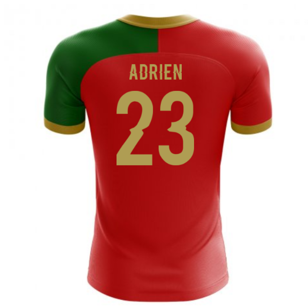 2025-2026 Portugal Flag Home Concept Football Shirt (Adrien 23) - Kids