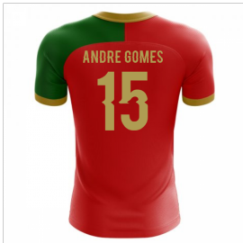 2023-2024 Portugal Flag Home Concept Football Shirt (Andre Gomes 15)