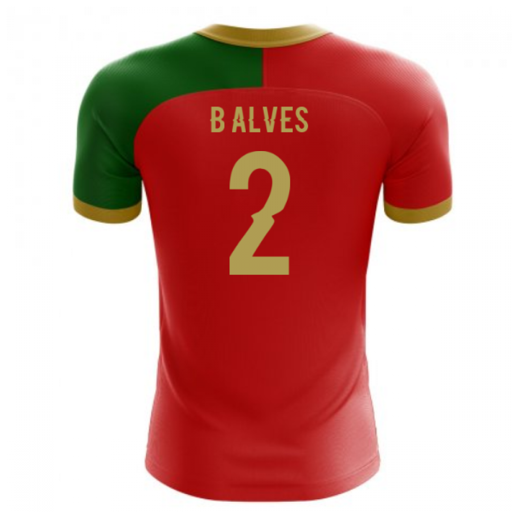 2025-2026 Portugal Flag Home Concept Football Shirt (B.Alves 2)