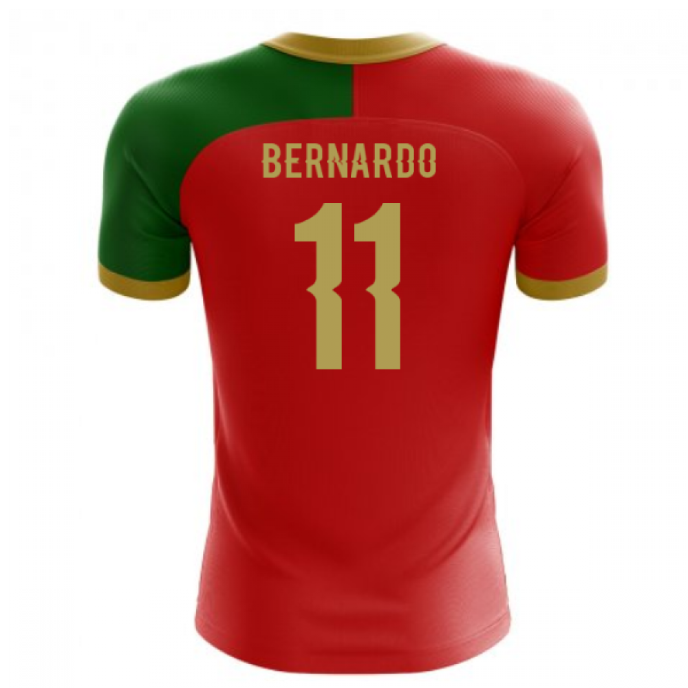 2023-2024 Portugal Flag Home Concept Football Shirt (Bernardo 11) - Kids