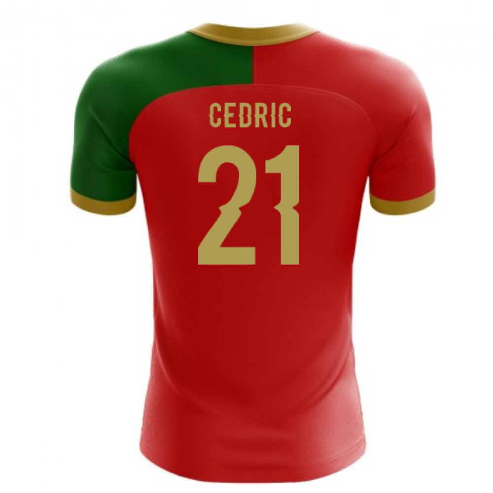 2025-2026 Portugal Flag Home Concept Football Shirt (Cedric 21) - Kids