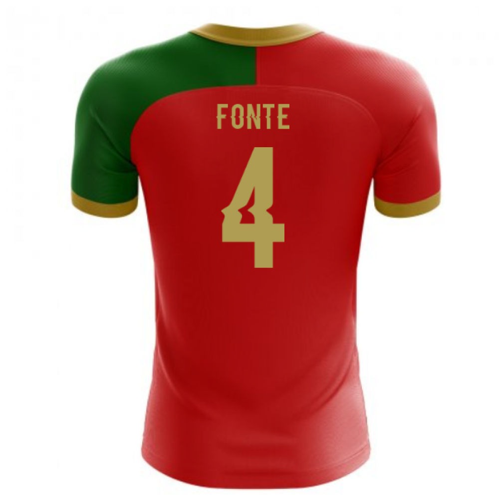 2023-2024 Portugal Flag Home Concept Football Shirt (Fonte 4) - Kids