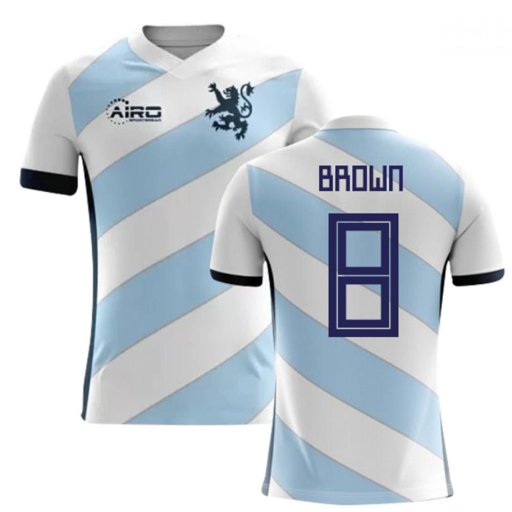 2023-2024 Scotland Away Concept Football Shirt (Brown 8) - Kids
