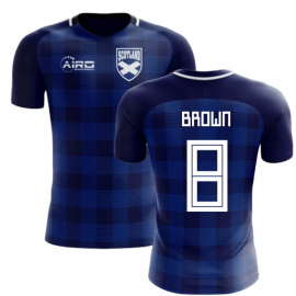 2023-2024 Scotland Tartan Concept Football Shirt (Brown 8) - Kids