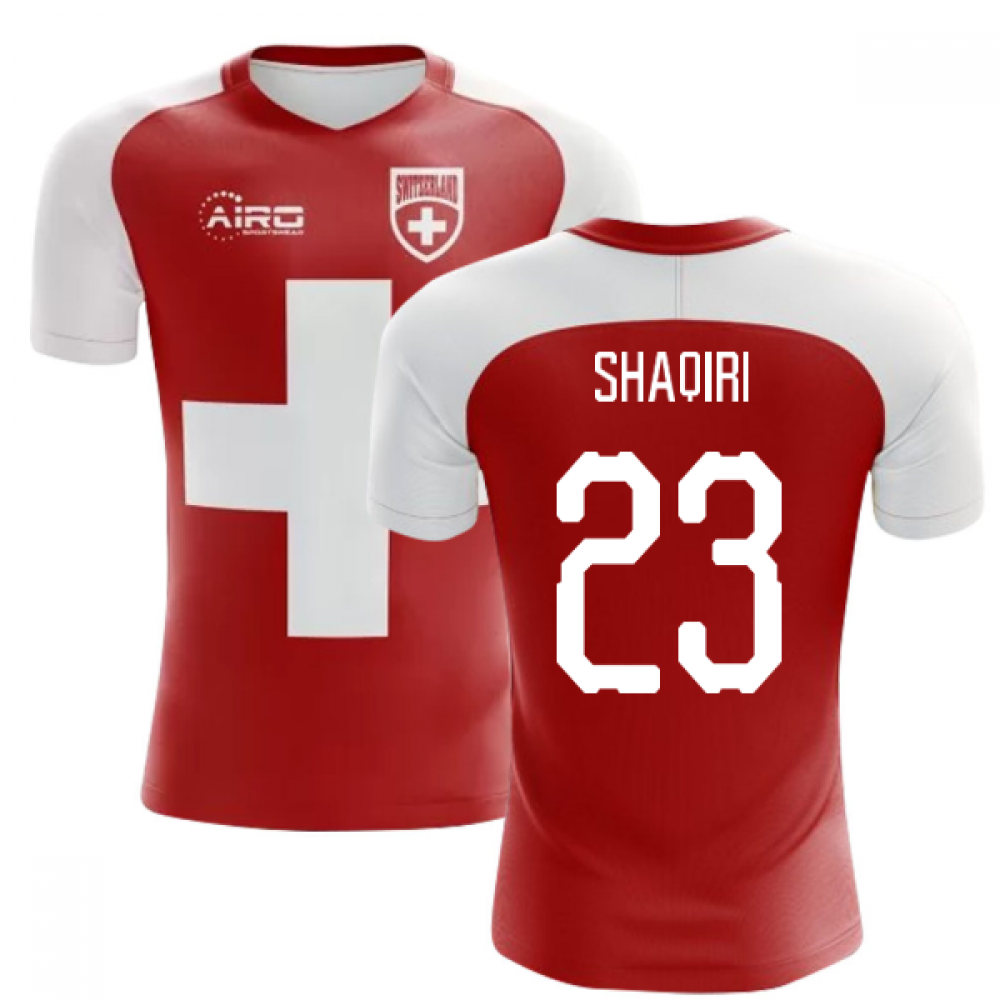 2023-2024 Switzerland Flag Concept Football Shirt (Shaqiri 23)