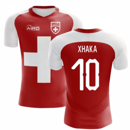 2023-2024 Switzerland Flag Concept Football Shirt (Xhaka 10)