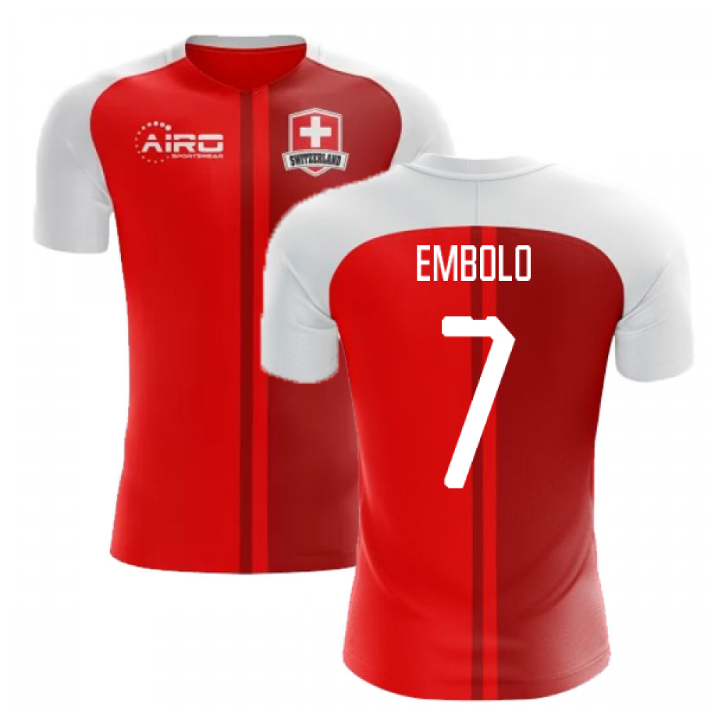 2025-2026 Switzerland Home Concept Football Shirt (Embolo 7) - Kids