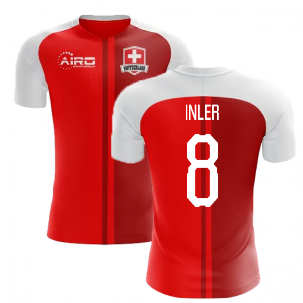 2025-2026 Switzerland Home Concept Football Shirt (Inler 8) - Kids