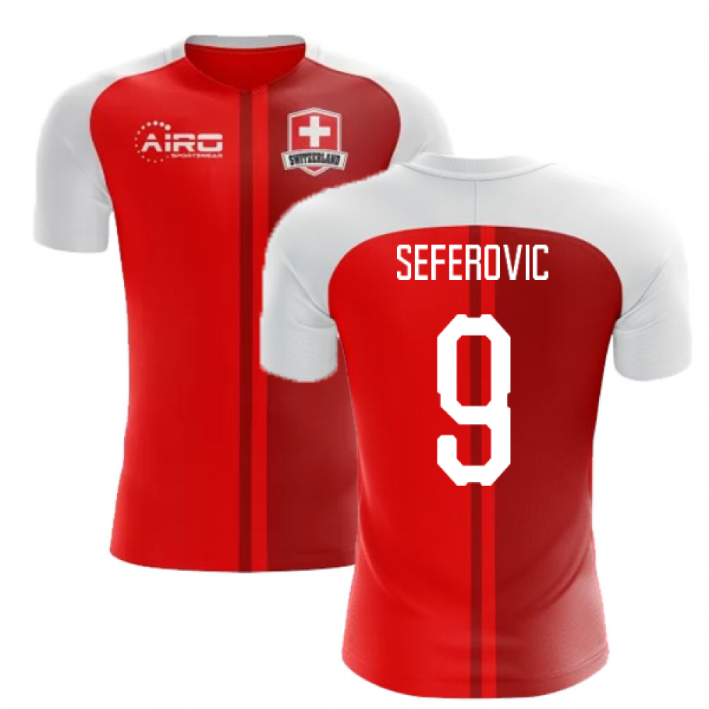 2025-2026 Switzerland Home Concept Football Shirt (Seferovic 9) - Kids