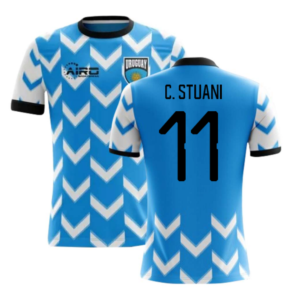 2023-2024 Uruguay Home Concept Football Shirt (C. Stuani 11)