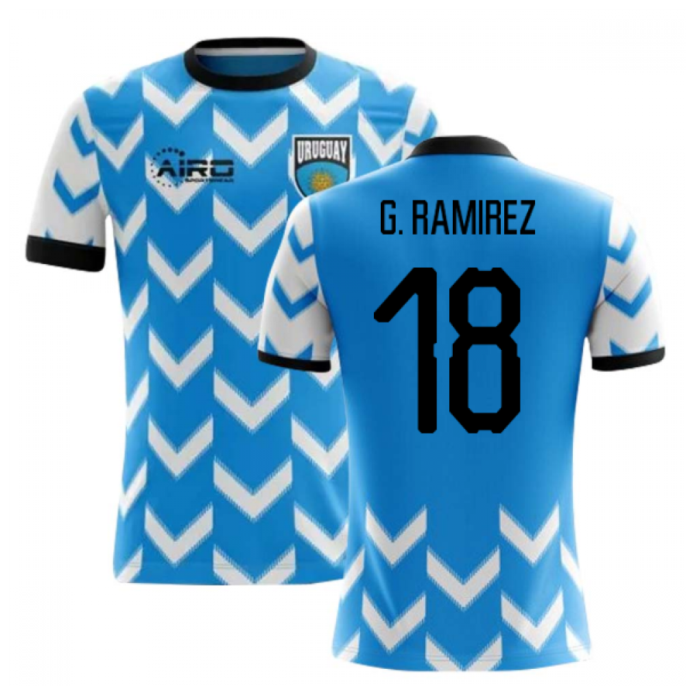 2025-2026 Uruguay Home Concept Football Shirt (G. Ramirez 18) - Kids