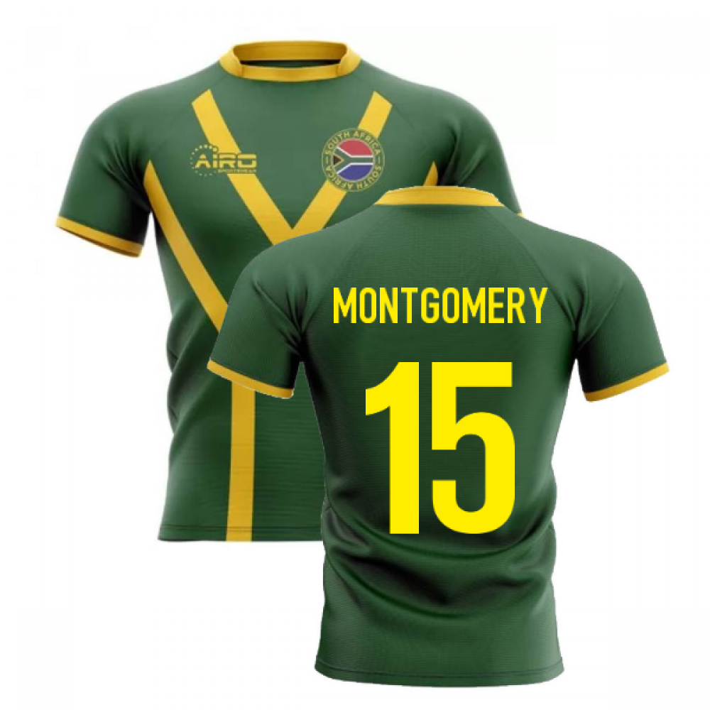 2025-2026 South Africa Springboks Flag Concept Rugby Shirt (Montgomery 15)