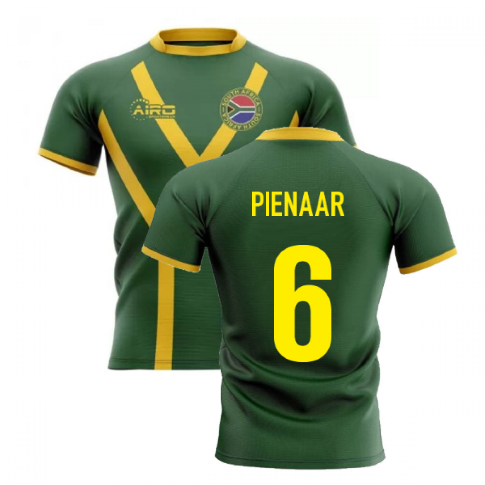 2025-2026 South Africa Springboks Flag Concept Rugby Shirt (Pienaar 6)