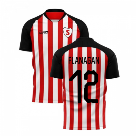 2025-2026 Sunderland Home Concept Football Shirt (Flanagan 12)