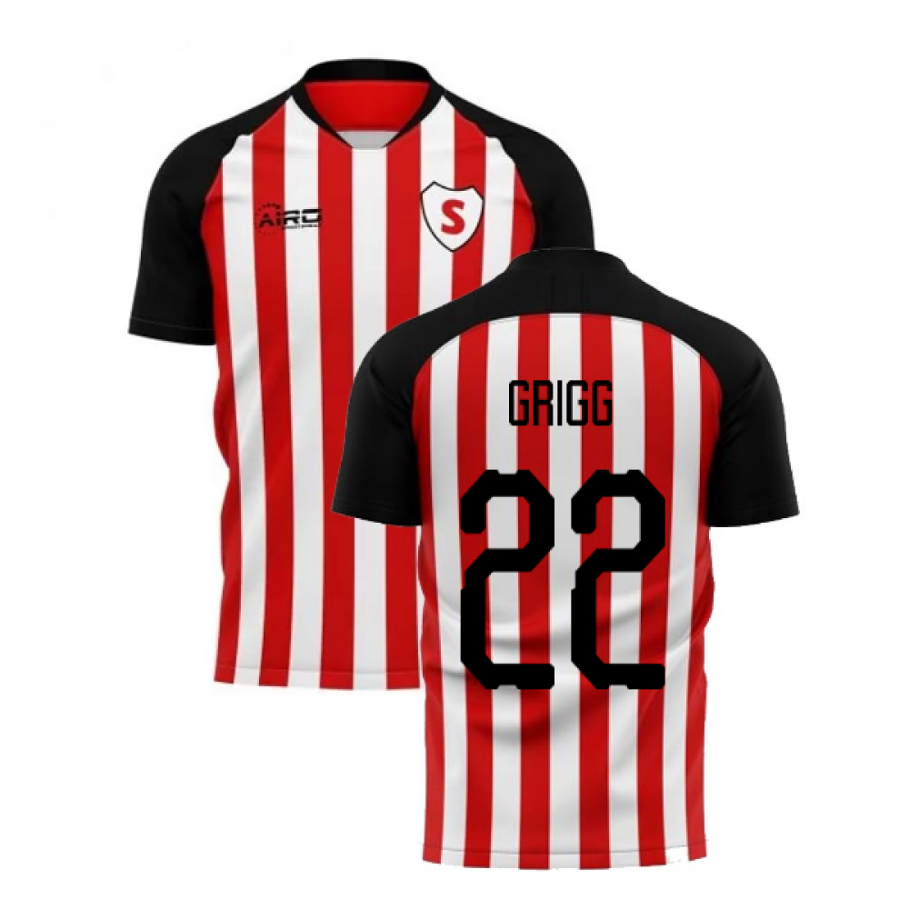 2025-2026 Sunderland Home Concept Football Shirt (Grigg 22)