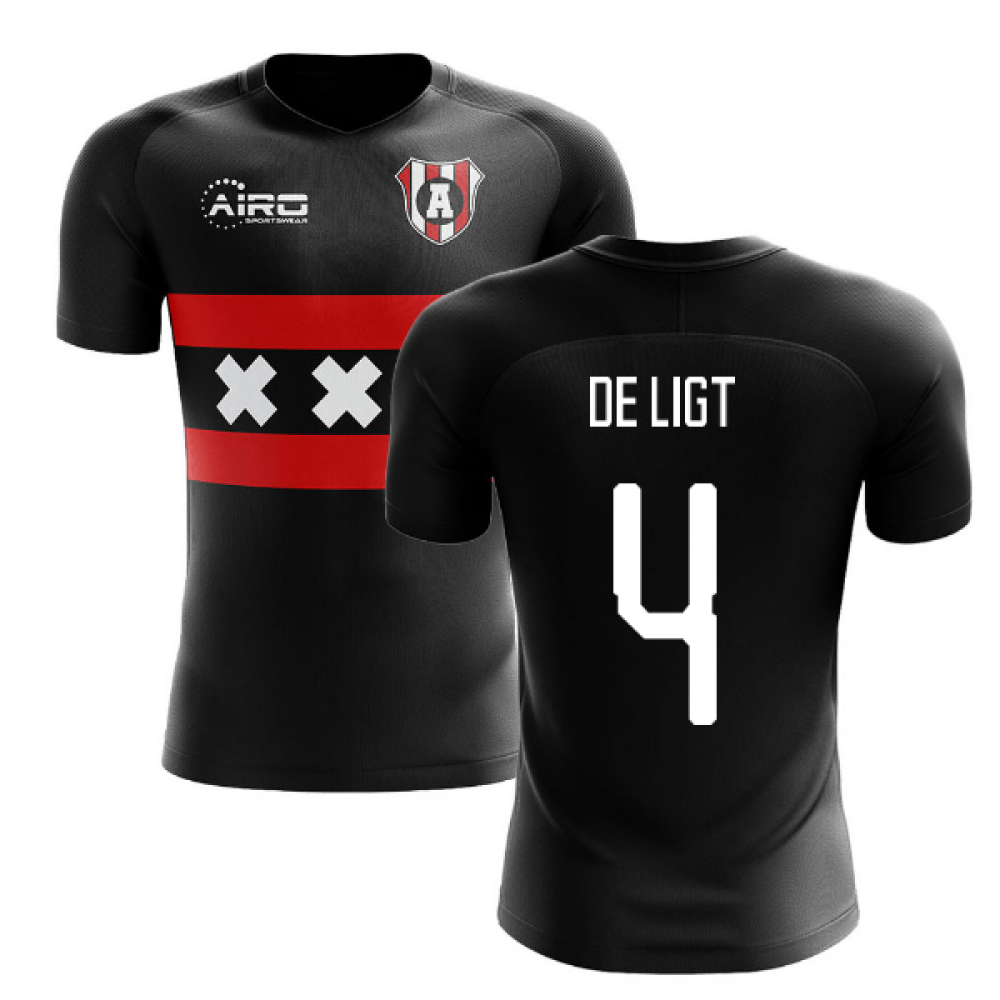 2025-2026 Ajax Away Concept Football Shirt (DE LIGT 4)