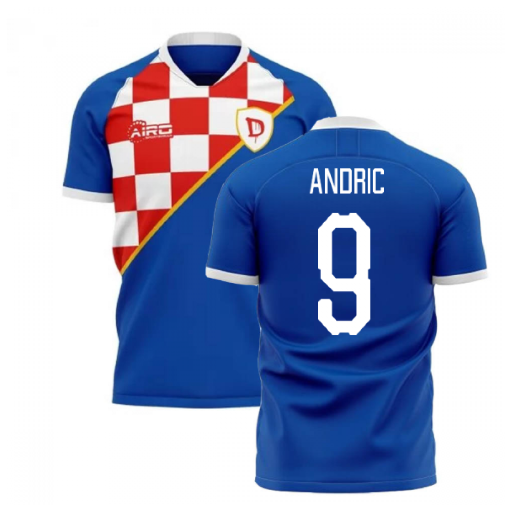 2025-2026 Dinamo Zagreb Home Concept Football Shirt (Andric 9)