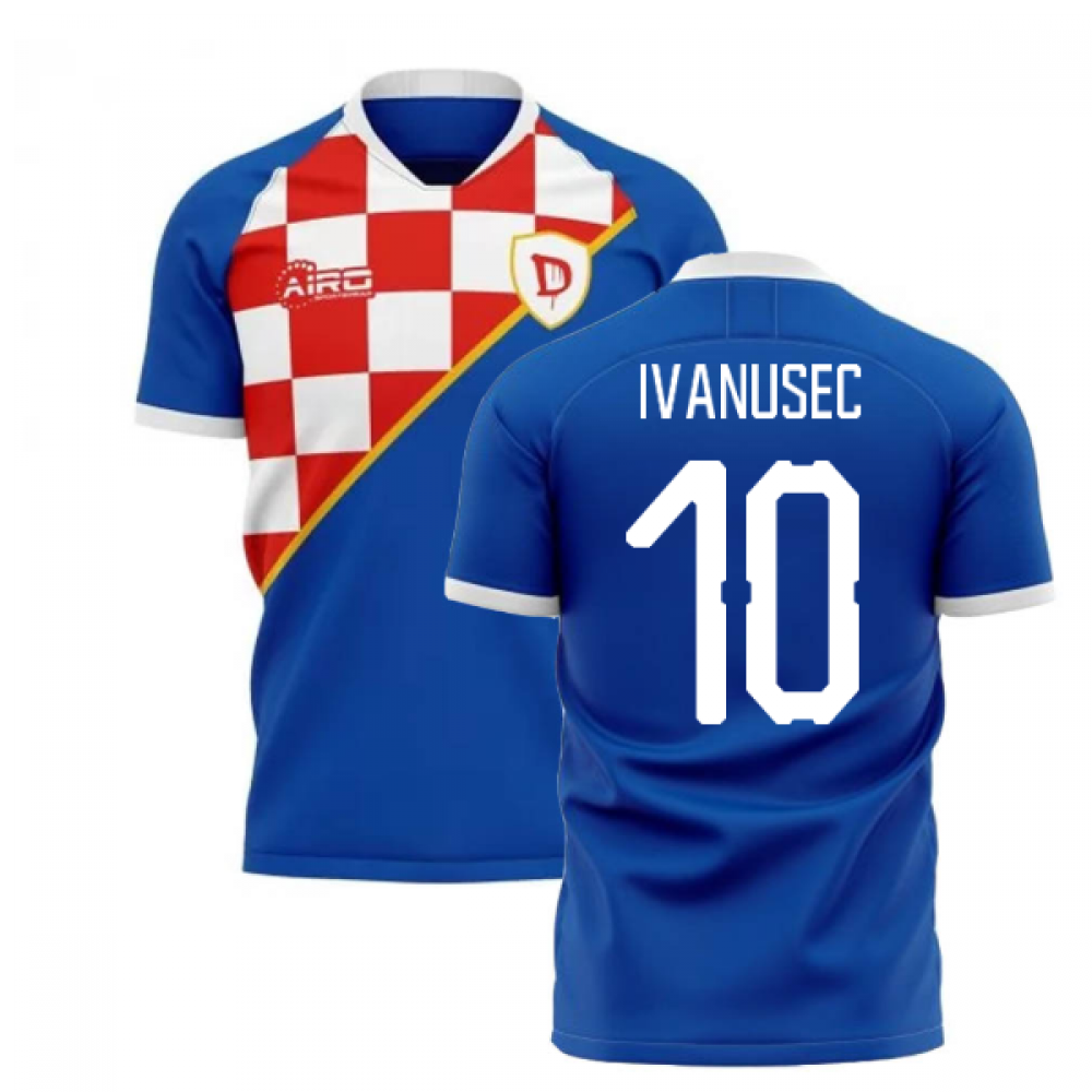 2025-2026 Dinamo Zagreb Home Concept Football Shirt (Ivanusec 10)