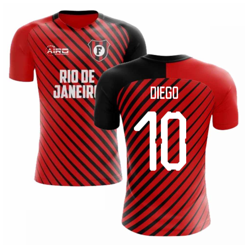 2024-2025 Flamengo Home Concept Football Shirt (Diego 10)