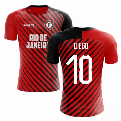 2020-2021 Flamengo Home Concept Football Shirt (Diego 10) - Kids