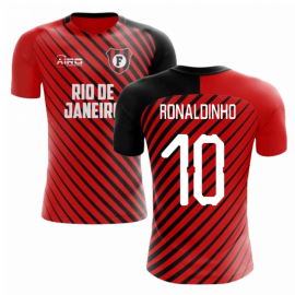 2020-2021 Flamengo Home Concept Football Shirt (Ronaldinho 10) - Kids